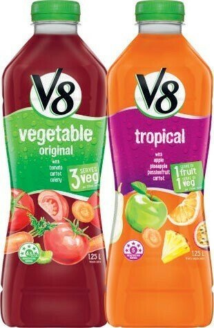 Coles Campbell’s V8 Juice 1.25 Litre offer