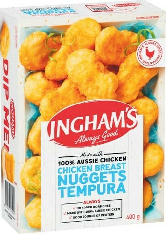 Coles Ingham’s Tempura Chicken Nuggets 400g offer