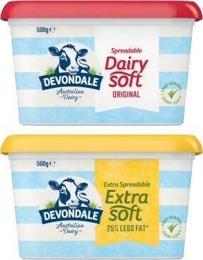 Coles Devondale Blend Tub 500g offer