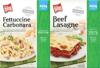 Coles On The Menu Tray Meals 400g offer