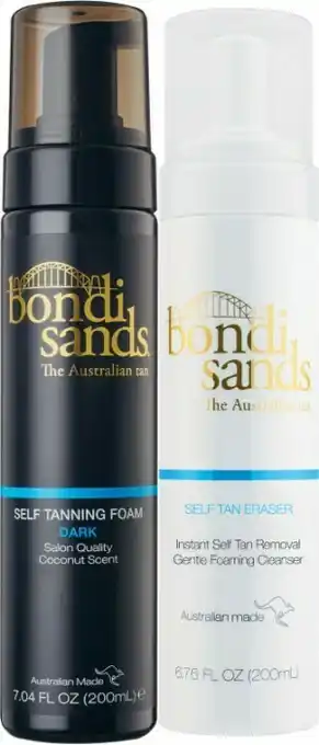 Coles Bondi Sands Self Tanning Foam Dark or Tan Eraser 200mL offer