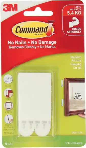Coles Command Medium Picture Strips 4 Pack offer