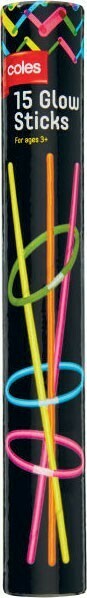 Coles Coles Glow Sticks 15 Pack offer