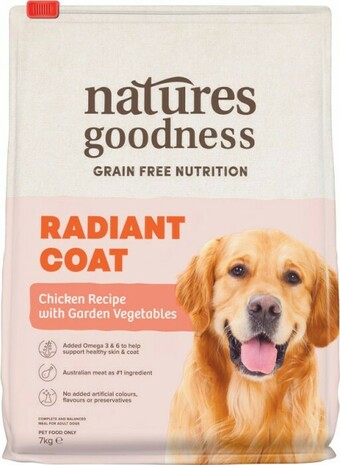 Coles Natures Goodness Grainfree Dry Dog Food 7kg offer