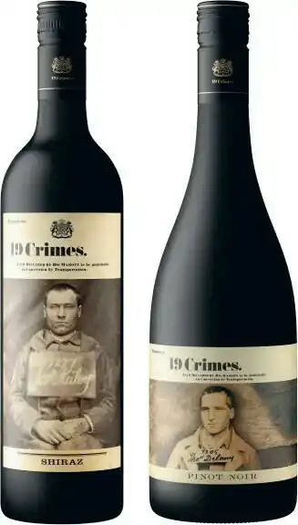 Coles 19 Crimes Shiraz or Pinot Noir offer