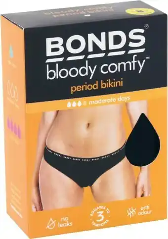 Coles Bonds Bloody Comfy Moderate Period Underwear 1 Each offer