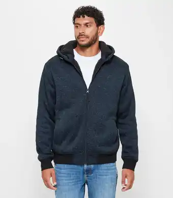 Target Teddy Lined Zip Thru Jacket - Navy Marle offer