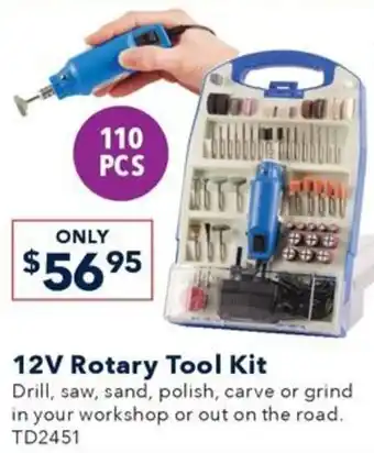 Jaycar Electronics 12V Rotary Tool Kit offer