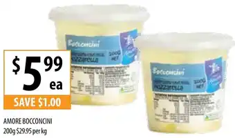 Supabarn AMORE BOCCONCINI 200g offer