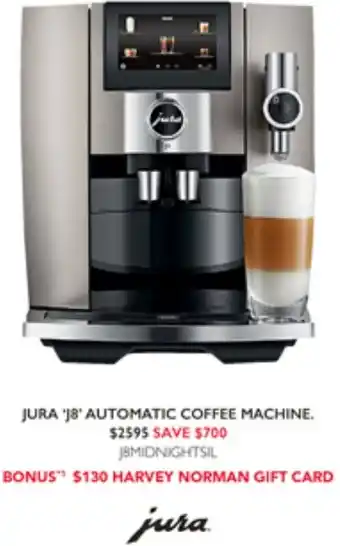 Harvey Norman JURA '18' AUTOMATIC COFFEE MACHINE offer