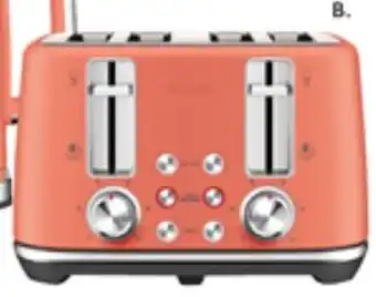 Harvey Norman BREVILLE 'THE TOASTSET 4-SLICE TOASTER - CORAL offer