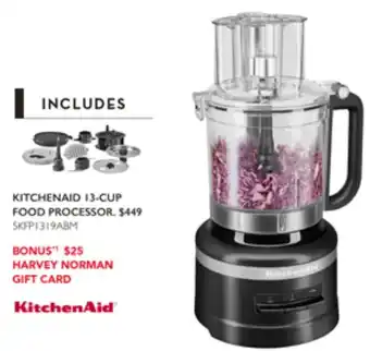 Harvey Norman KITCHENAID 13-CUP FOOD PROCESSOR offer