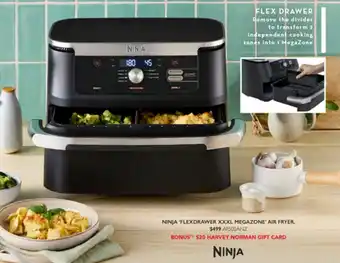 Harvey Norman NINJA 'FLEXDRAWER XXXL MEGAZONE' AIR FRYER offer