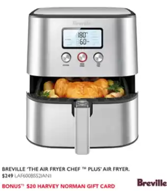 Harvey Norman BREVILLE 'THE AIR FRYER CHEF PLUS' AIR FRYER offer