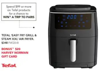 Harvey Norman TEFAL 'EASY FRY GRILL & STEAM XXL'AIR FRYER offer