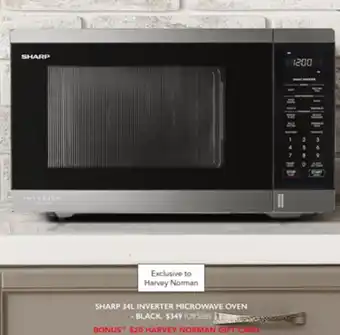 Harvey Norman SHARP 34L INVERTER MICROWAVE OVEN - BLACK offer