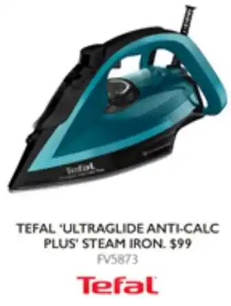 Harvey Norman TEFAL 'ULTRAGLIDE ANTI-CALC PLUS' STEAM IRON offer