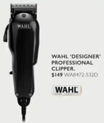 Harvey Norman WAHL "DESIGNER" PROFESSIONAL CLIPPER offer