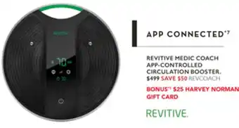 Harvey Norman REVITIVE MEDIC COACH APP-CONTROLLED CIRCULATION BOOSTER offer