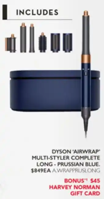 DYSON 'AIRWRAP MULTI-STYLER COMPLETE LONG - PRUSSIAN BLUE