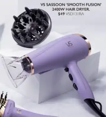 Harvey Norman VS SASSOON 'SMOOTH FUSION" 2400W HAIR DRYER offer