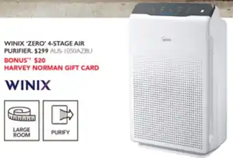 Harvey Norman WINIX 'ZERO 4-STAGE AIR PURIFIER offer