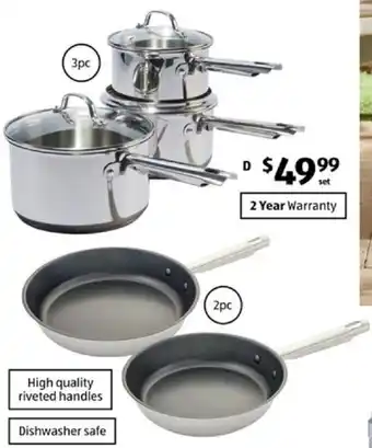 ALDI Stainless Steel Cookware Sets offer