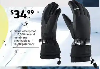 ALDI Adult's Premium Ski Gloves offer