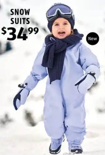 ALDI SNOW SUITS offer