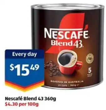 ALDI Nescafé Blend 43 360g offer