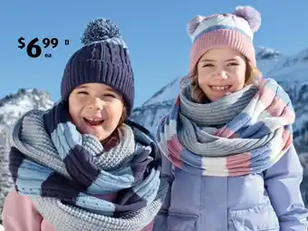 ALDI Children's Knitted Scarf or Beanie offer