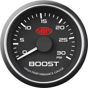 Autopro Saas Boost Gauge Diesel 0-30 psi 52mm Black Muscle Series offer