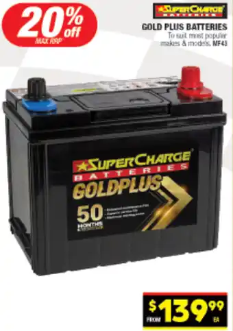 Autopro GOLD PLUS BATTERIES offer