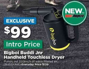 Repco Bigboi Buddi Jnr Handheld Touchless Dryer offer