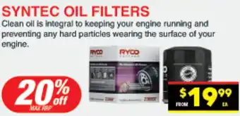 Autopro SYNTEC OIL FILTERS offer