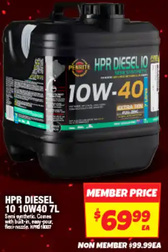 Autobarn HPR DIESEL 10 10W40 7L offer