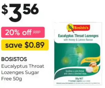 Eucalyptus Throat Lozenges Sugar Free 50g