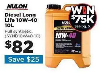 Repco Diesel Long Life 10W-40 10L offer