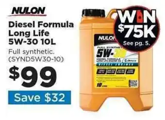 Repco Diesel Formula Long Life 5W-30 10L offer