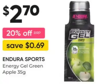 Healthy Life Energy Gel Green Apple 35g offer