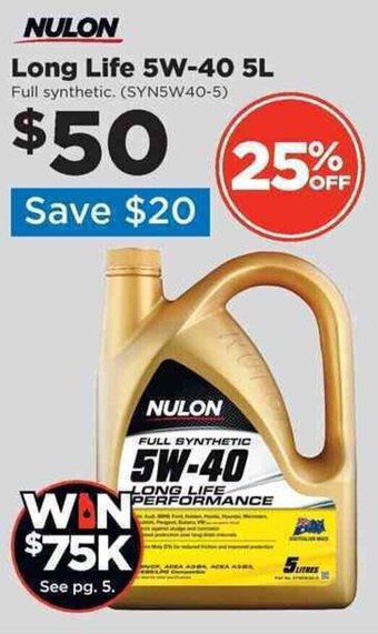 Long Life 5W-40 5L
