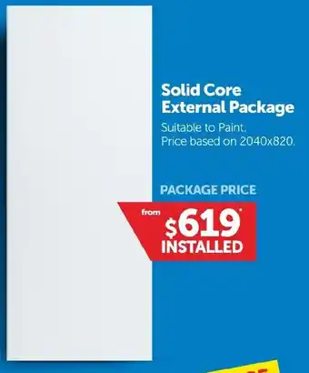 Doors Plus Solid Core External Package offer