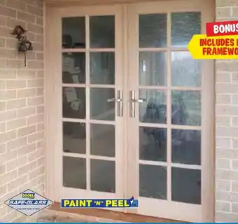 Doors Plus Claremont 10 Lite Double External Package with Clear Safeglass and Framework offer
