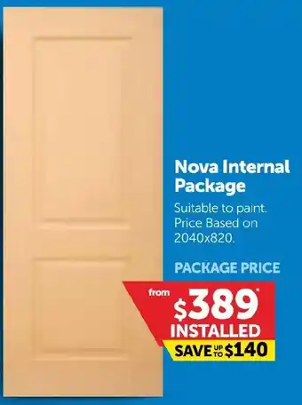 Doors Plus Nova Internal Package offer