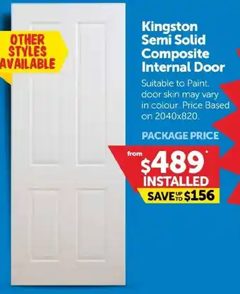 Doors Plus Kingston Semi Solid Composite Internal Door offer