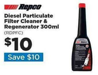 Repco Diesel Particulate Filter Cleaner & Regenerator 300ml offer