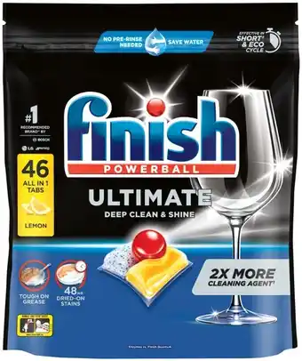 IGA Finish Ultimate Dishwashing Tablets Lemon 46 Pack offer