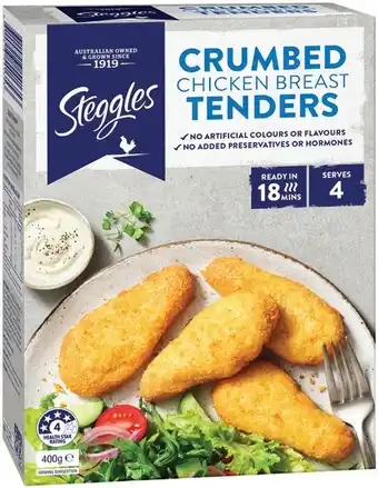 IGA Steggles Chicken Breast Tenders 400g Selected Varieties offer