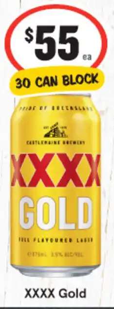 IGA XXXX Gold 30 CAN BLOCK offer