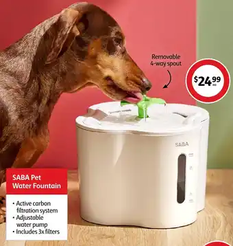 Coles Pet Water Fountain offer